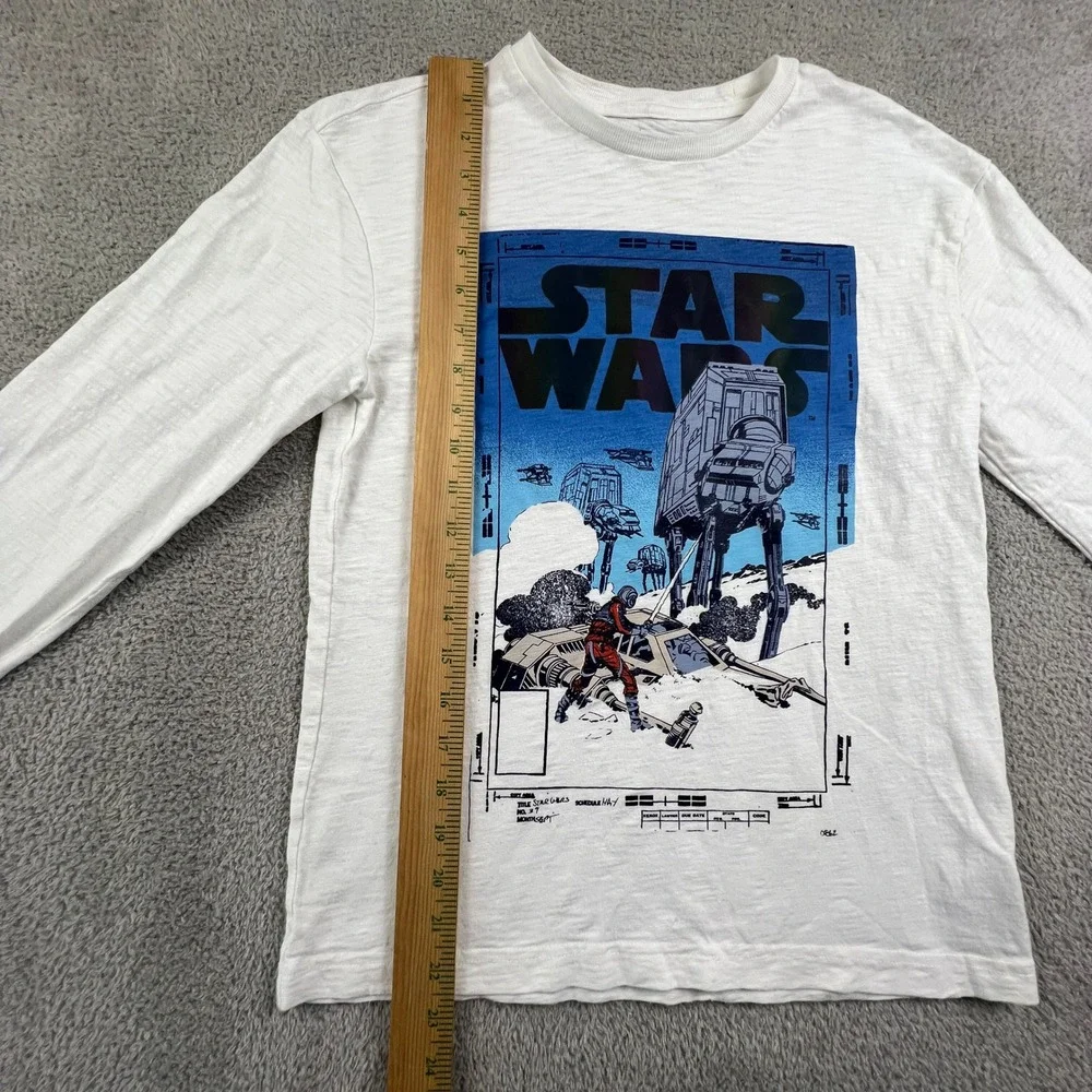 Gap Star Wars Long Sleeve Graphic Tee Off White Hoth AT-AT‎ XL